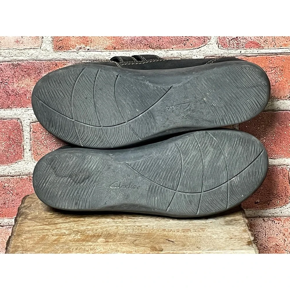 Clarks Cloudsteppers Sillian Tino Black Slip On Loafers Womens 9 W Wide 26125891